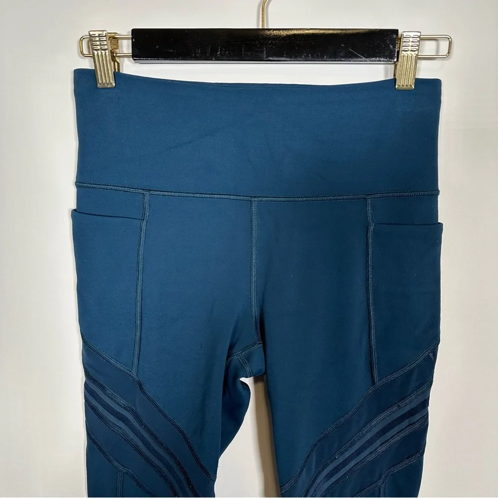 Athleta Dark Blue Mesh Leggings